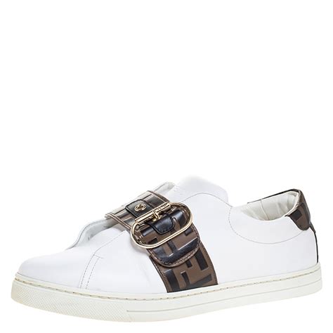 fendi logo strap sneakers|fendi sneakers for women.